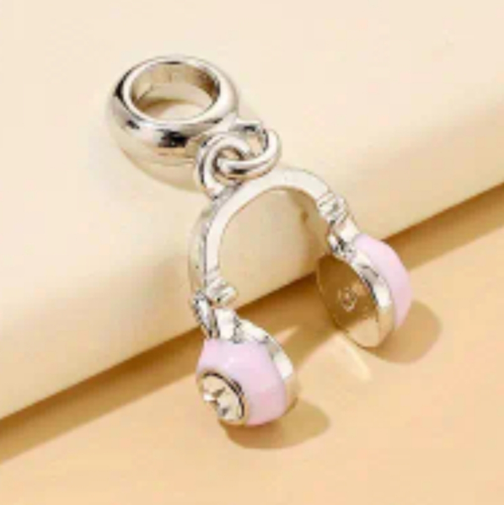 Headphones Charm European Style Bracelets Fits Pandora Systems Zinc All